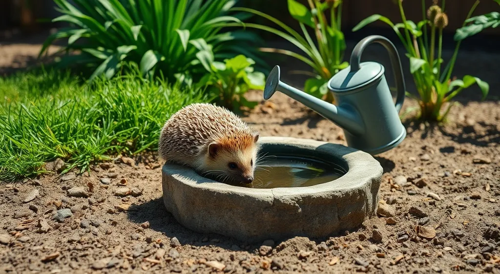 Arroser son jardin en été : 3 astuces pour sauver les hérissons de la sécheresse