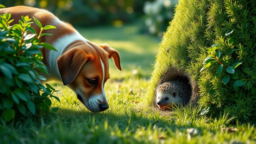 Hérisson et chien : guide complet pour une cohabitation sans danger au jardin