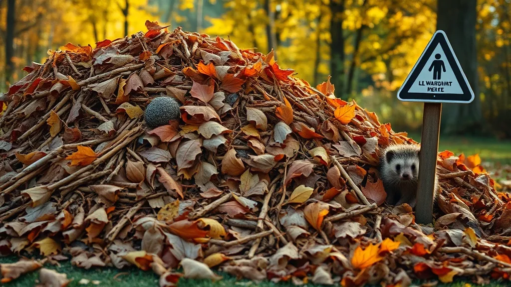 Brûler ses feuilles mortes : pourquoi c'est un piège mortel pour le hérisson
