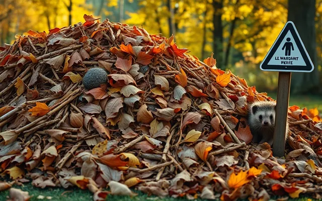 Brûler ses feuilles mortes : pourquoi c'est un piège mortel pour le hérisson