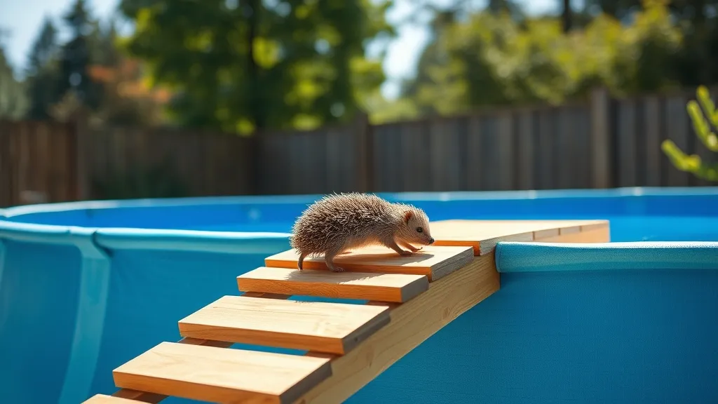 Piscine hors sol et hérisson : 3 solutions efficaces pour éviter la noyade